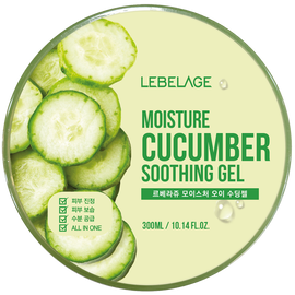 LEBELAGE Moisture Cucumber Soothing Gel for Instant Cooling Hydration and Skin Relief All-in-One Care _ Made in Korea